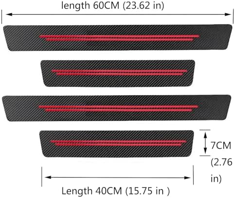 Door sill Protector, Door sill Scratch Protection（9PC red） - Image 4