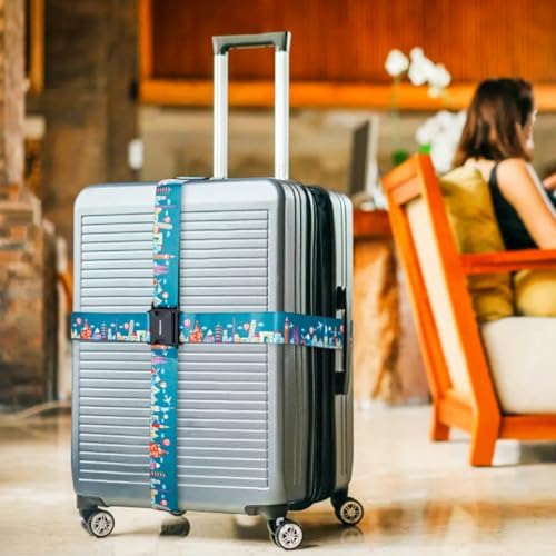 4 Pack Luggage Straps for Suitcases Adjustable Luggage Belt Suitcase Strap - Image 6