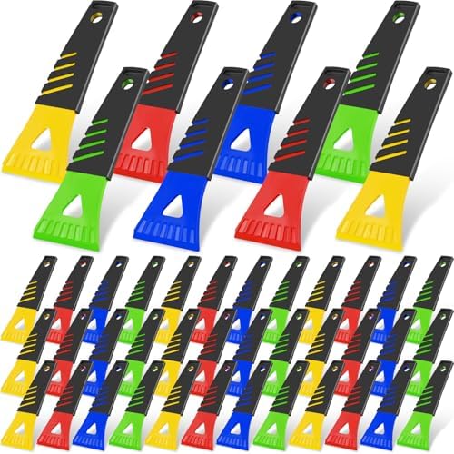 Frienda 48 Pcs Ice Scraper for Car Windshield Plastic Snow Frost Ice Removal by Frienda