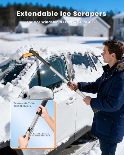 helloleiboo 43.7" Extendable Ice Scrapers - Image 5