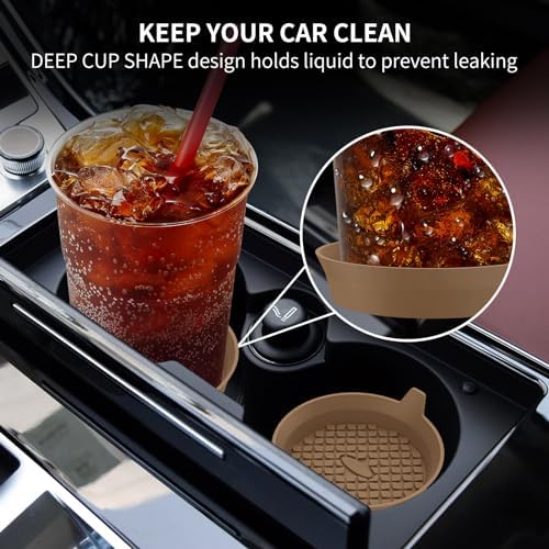 ME.FAN Car Cup Holder Coasters Silicone Cups Mats, Automotive Universal - Image 3