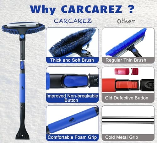 CARCAREZ 55" Extendable Snow Brush - Image 3