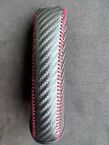 Loncky Black Genuine Leather Handbrake Cover - Image 4