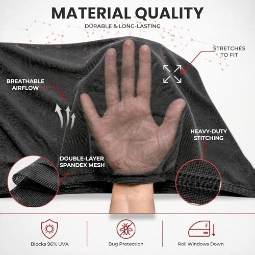 XXXL/Window Sun Shades for Trucks, Full Coverage, Heat & Bug Protection - Image 4