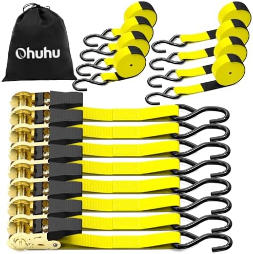 Ohuhu Ratchet Tie Down Straps, Cargo Straps by Ohuhu