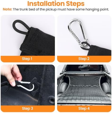 Double-Layer Truck Bed Organizer Net Elastic Cargo Mesh - Image 5