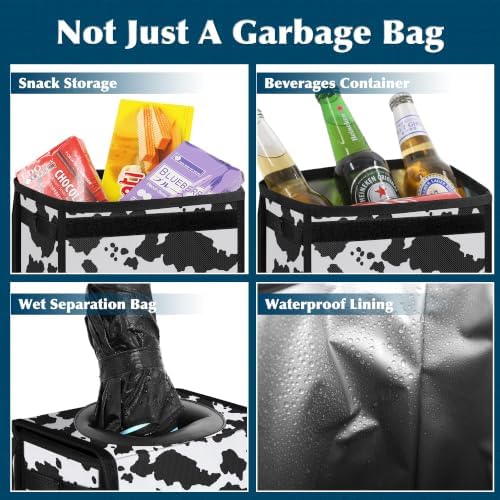 Femuar Leak Proof Car Trash Can - Image 4