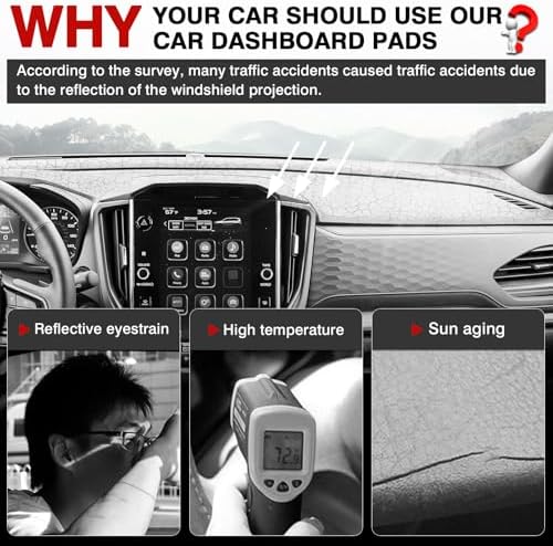 Autorder Dashboard Cover Mat for 2025 2026 Subaru Forester Accessories Dash - Image 2