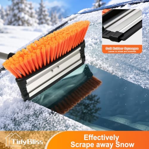 TidyBliss 37” Snow Brush with Ice Scraper & Squeegee - Image 4