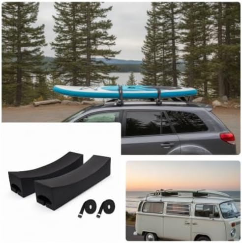 Paddleboard Roof Rack Pads Surfboard Carrier Blocks Foam Pads - Image 4