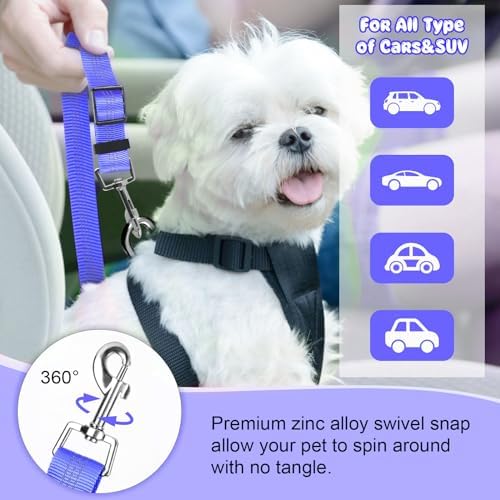 BWOGUE Dog Seat Belt for Car, Headrest Restraint Bungee Lead - Image 5