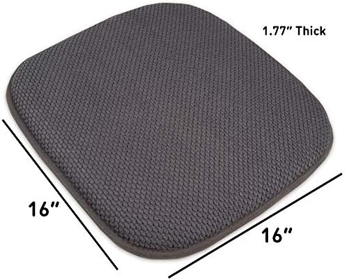 Sweet Home Collection Cushion Memory Foam Chair Pads Honeycomb Nonslip Back - Image 4