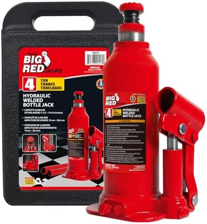 BIG RED 4 Ton Hydraulic Welded Bottle Jack by BIGRED