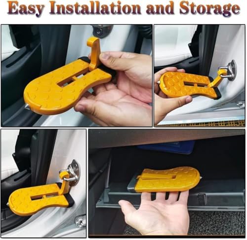 Car Door Pedal for Ford Ranger T9 Raptor Wildtrak XLT Car Door Step 1-Black - Image 5