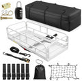 Forluck 60"x24"x14" Folding Hitch Mount Cargo Carrier, 500 lbs Capacity Heavy by Forluck