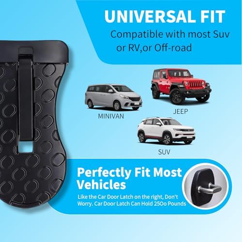Car Door Step for Roof Access, Foldable Vehicle Door Latch Step - Image 3