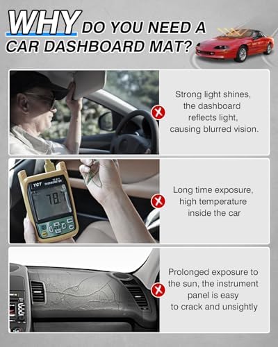 CARTIST Dash Cover for Chevrolet Camaro 1993-1996 Dashboard Cover Mat - Image 2