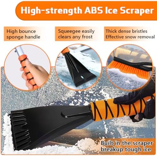 2 Pcs Snow Brush and Ice Scraper - Image 4