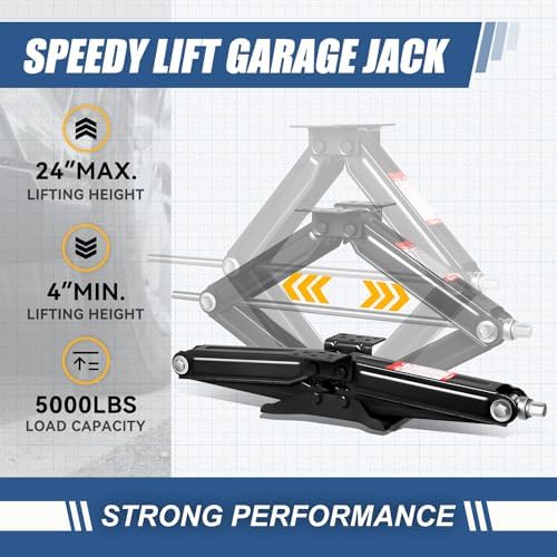 Auto Dynasty 2Pcs Scissor Jack, 2.5 Ton RV Travel Trailer Stabilizer Leveling - Image 3