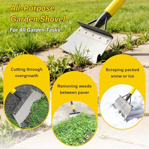 Garden Flat Shovel, 60” Ice Scraper, Snow Shovel - Image 4
