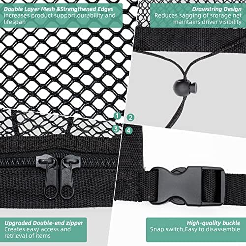 Car Ceiling Cargo Net 35.4" x 23.6", Double Layer Roof Storage Organizer - Image 4