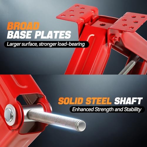 Auto Dynasty 2.5Ton Scissor Jacks 4 Pack, RV Stabilizer Leveling Scissor Car - Image 4