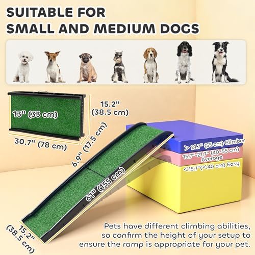 PawHut Folding Dog Ramp, 61 Inches Portable Pet Ramp - Image 3