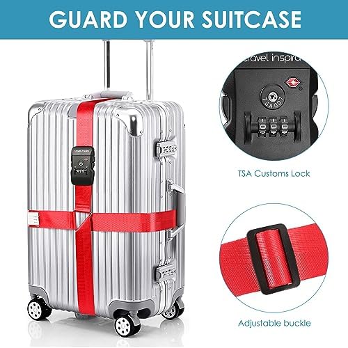 Travel Inspira TSA Accepted Long Luggage Cross Straps - Image 2