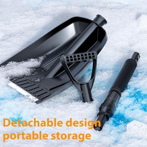 Snow Shovel for Car and Driveway, 34 Inch Foldable Lightweight Ice Scraper - Image 4