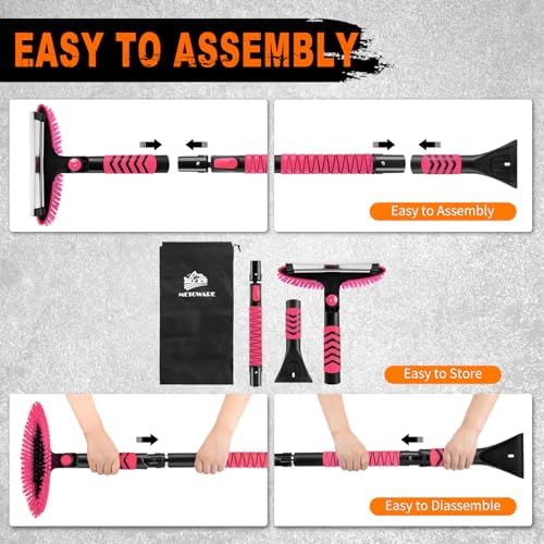 METOWARE 44" Ice Scraper and Snow Brush - Image 4