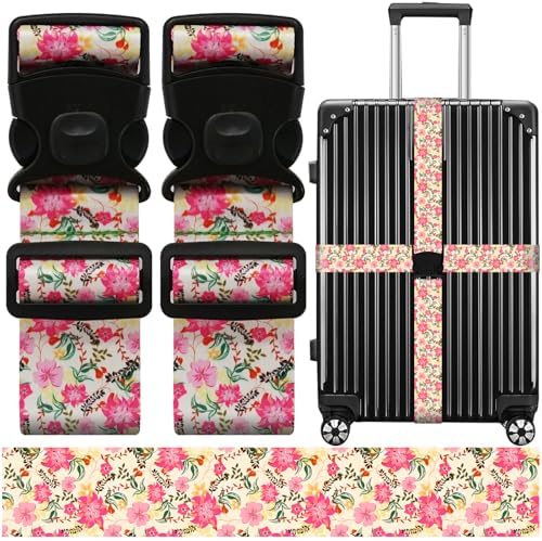 Luggage Straps for Suitcases, Travel Adjustable Belt by ZHOMA