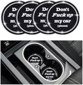 4 PCS Bling Car Cup Coaster, 2.75 Inch Anti-Slip Cup Holder Insert Coasters by Sylvil