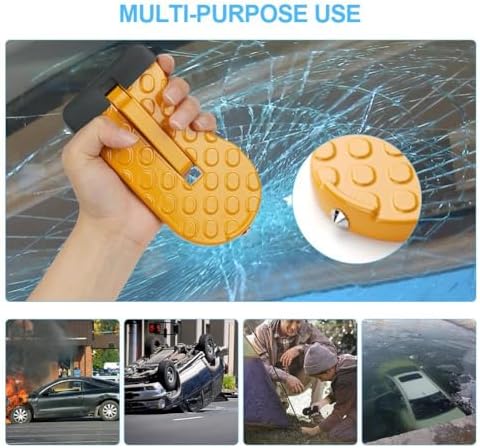 2 Pack Car Door Step with Glass Breaker Safety Hammer & Roof Rack Access - Image 6