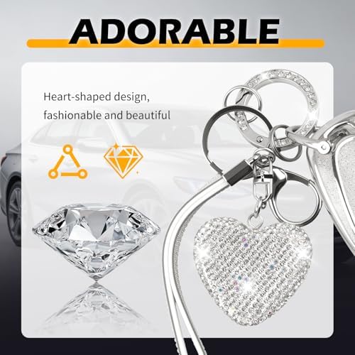 Compatible with Chevy Key Fob Cover, TPU Car Key Cover & Heart-shaped - Image 4