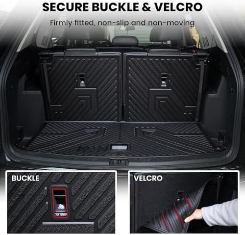 LASFIT Cargo Mat for Volkswagen VW Atlas 2018-2026, All Weather TPE Custom Fit - Image 3