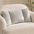 Corduroy Split Lumbar Support Pillow, 24×12×4 Inches Ergonomic 3 Section Back by Unknown
