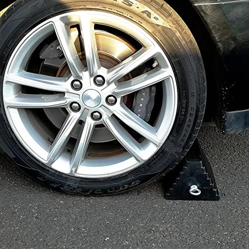 ROBLOCK 2 Pack Wheel Chocks Rubber Heavy Duty Black - Image 5