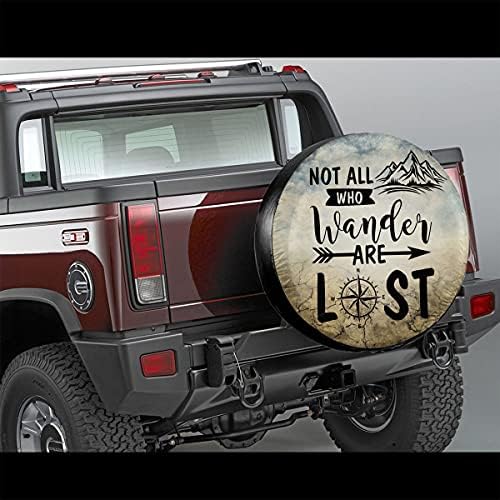 Not All Those Who Wander are Lost Spare Tire Cover Waterproof - Image 5