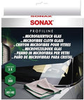 SONAX Glass Cleaning Microfiber Cloths | Lint-Free Waffle Weave Towels by SONAX