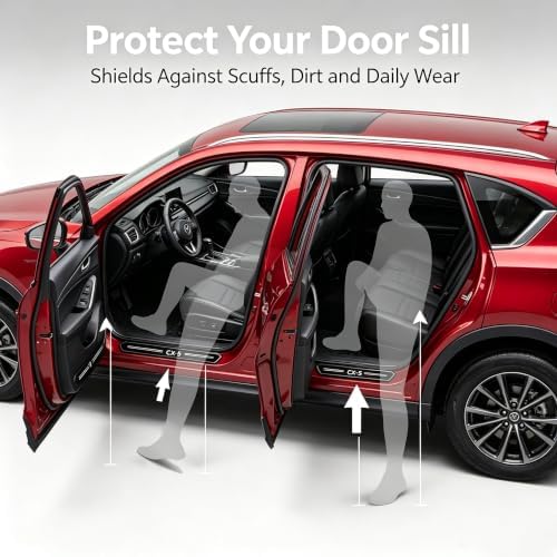 Door Sill Protector Trim Guard for Mazda CX-5 2026 2027, Accessories Plates - Image 3