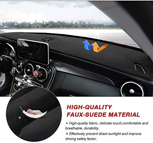Cartist Suede Dash Mat for Mercedes Benz GLC 2016-2021 2022 Dash Cover Nonslip - Image 5