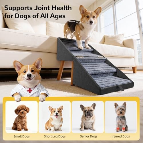 Dog Ramp for Small Dogs, 2-in-1 Pet Steps & Ottoman - Image 5