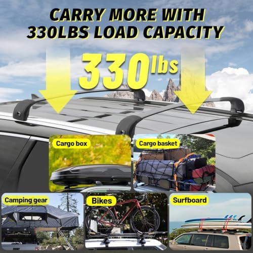 330LB Roof Rack Cross Bars for 2019-2026 Hyundai Palisade SE SEL XRT - Image 3