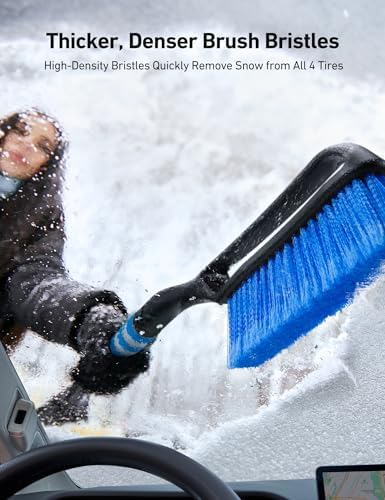 AstroAI 27" 2-in-1 Detachable Snow Brush & Ice Scrapers - Image 3