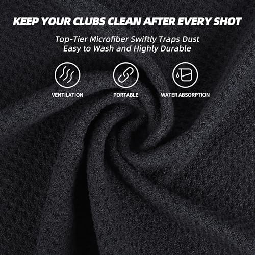 Mile High Life Microfiber Golf Towel 3 Pack Waffle - Image 2