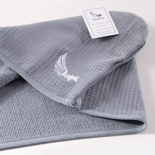 100% Turkish Cotton Hair Towel Wrap - Image 3