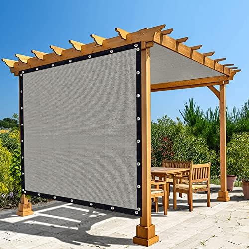 Amagenix 90% Shade Fabric 5'X 5' Gray Sun Shade Cloth by Amagenix