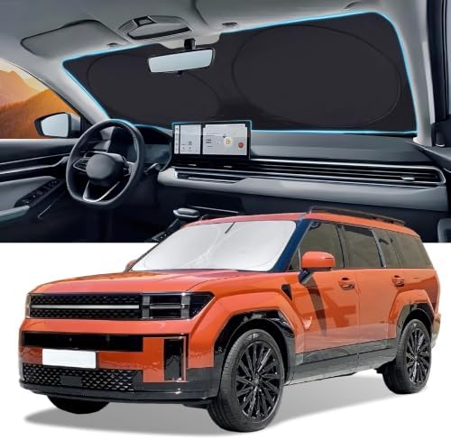 Sun Shade for Hyundai Santa Fe 2019-2024 2025 2026 2027 Windshield Sunshade by INSAUTO