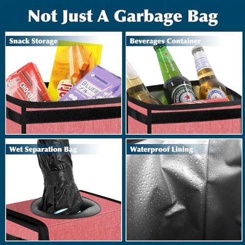 Femuar Car Trash Can with Lid - Image 4