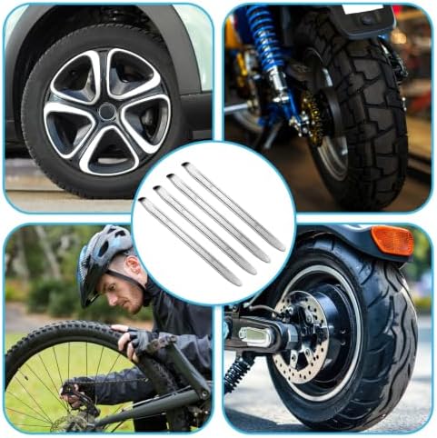 Zonon 4 Pcs 12 Inch Tire Spoons Iron Heavy Duty Tire Changing Tool Levers Bar - Image 6